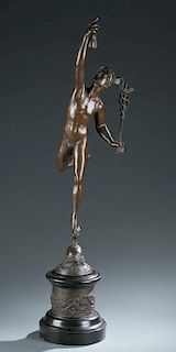 Bronze sculpture of Mercury / Hermes.