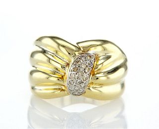 14kt Yellow Gold 0.17 ctw Diamond Ring