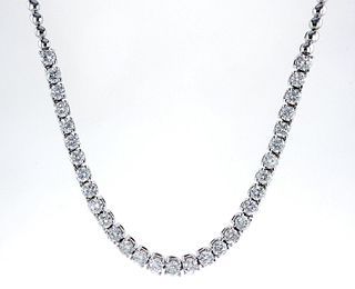 14kt White Gold 4.95 ctw Diamond Necklace