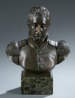 After P.J. David, F. Barbedienne bust of Lafayette