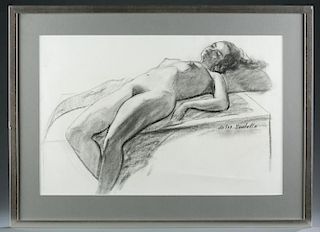 Jules Scalella, Nude woman. 20th century.