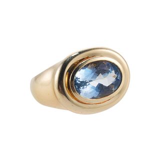 Tiffany & Co Picasso 18k Gold Aquamarine Ring