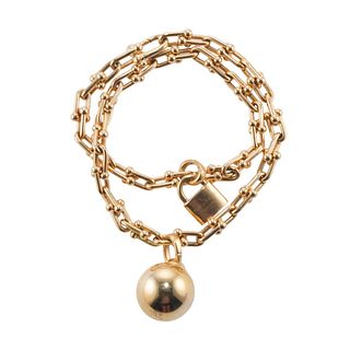 Tiffany & Co HardWear 18k Gold Wrap Charm Bracelet