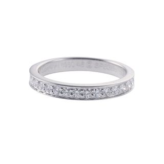 Cartier Platinum Diamond Wedding Band Ring