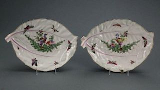 2 Dr. Wall style leaf-shaped plates.