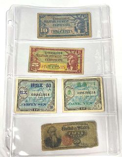 (5) Mixed U.S Military Payment Issued Currency 