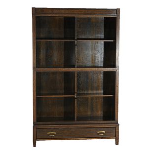 Antique Arts & Crafts Mission Oak Danner Bookcase w/o Doors c1910