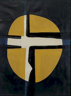 KRUSCHENICK, Nicholas, Oil and Paper Collage, 1960