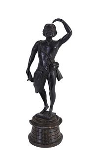 17th C. Italian Wood Sculpture of Male Figure
