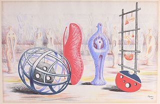 Henry Moore "Sculptural Objects" Lithograph
