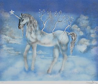 Salvador Dali "Cheval Allegre" (Happy Unicorn)