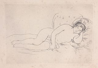 Renoir Etching "Reclining Nude"