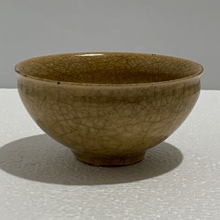 Chinese Longquan yellow glazed cup