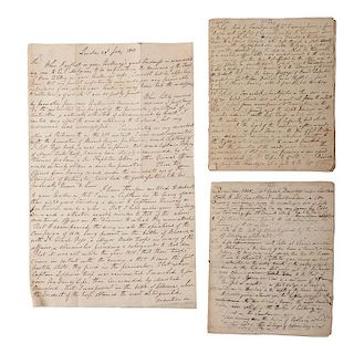 Waterloo General Sir Edward Charles Whinyates Papers, Incl. Documents Mentioning a Severe Wound Received at Waterloo