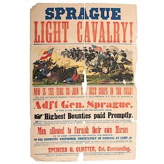 Sprague Light Cavalry, Civil War Recruiting Broadside