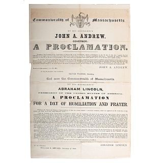 Abraham Lincoln, Presidential Proclamation For A Day of Humiliation and Prayer, 1864