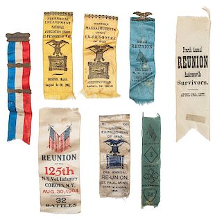 Civil War POW Reunion Badges, Including Rare Andersonville Items