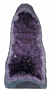 LARGE AMETHYST CATHEDRAL GEODE, 23"H
