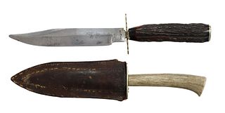 (2) SHEFFIELD FIXED BLADE KNIVES, TRUELOVE & CLARK