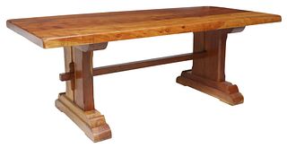 FRENCH MONASTERY OR REFECTORY TABLE, 83"L
