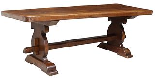 FRENCH MONASTERY OR REFECTORY TABLE, 86.5"L