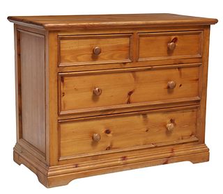 RUSTIC PINE CHEST OF FOUR DRAWERS