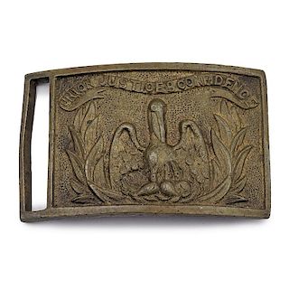 Louisiana 1872 Sword Belt Plate