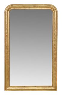 FRENCH LOUIS PHILIPPE PERIOD GILTWOOD MIRROR