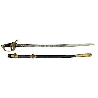 Staff & Field Officer's Sword by Ames
