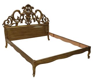 LOUIS XV STYLE GILT BED