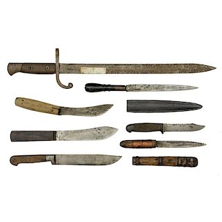 Assorted Edged Weapons, Lot of Seven