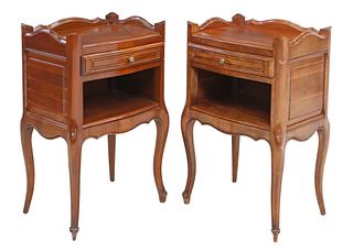 (2) LOUIS XV STYLE BEDSIDE CABINETS