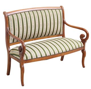 FRENCH LOUIS PHILIPPE STYLE SALON SETTEE