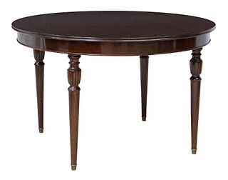 FRENCH LOUIS XVI STYLE MAHOGANY EXTENSION TABLE