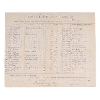 Isaac Parker, "The Hanging Judge," 1886 Document Signed