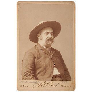 Cabinet Card of J.X. Beidler, Wells Fargo's Famed Shot-Gun Messenger
