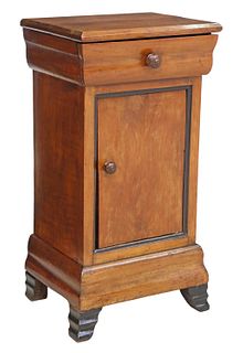 FRENCH LOUIS PHILIPPE PERIOD WALNUT NIGHTSTAND