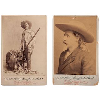 Buffalo Bill Cody, Two Cabinet Cards by Brisbois