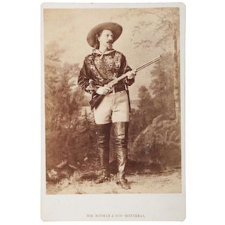 Buffalo Bill Cody, Scarce Cabinet Card by Notman, Montreal