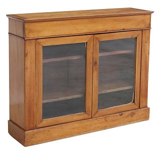 FRENCH LOUIS PHILIPPE PERIOD FRUITWOOD VITRINE