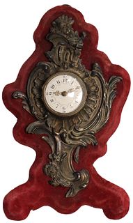 FRENCH LOUIS XV STYLE MINIATURE CARTEL CLOCK