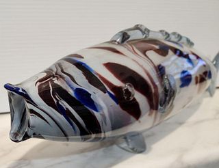 Wonderful Murano Style Mid-Century Art Glass Fish