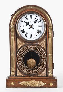 Japanese shelf clock with a musical movement