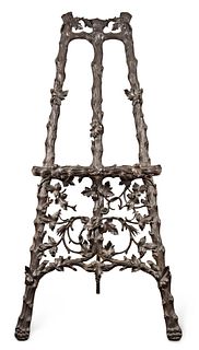 A very decorative Black Forest twig carved easel
