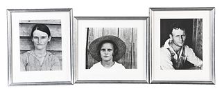 A lot of eight Library of Congress silver prints by Walker Evans