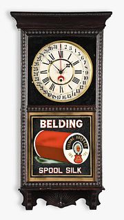 Gilbert advertising clock for Belden Spool Silk