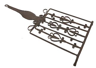 RARE EARLY IRON COOKING IMPLEMENT