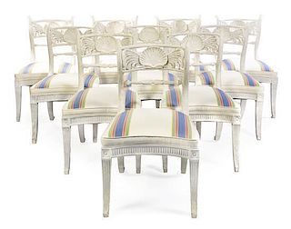 A Set of Ten Dining Chairs, Rose Tarlow Melrose House, Height 36 inches.