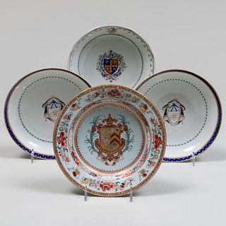 Group of Chinese Export Porcelain Saucer Dishes