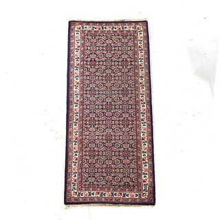 Herati Design Oriental Wool Rug Runner 20th C, 73.5"L x 30.5"W